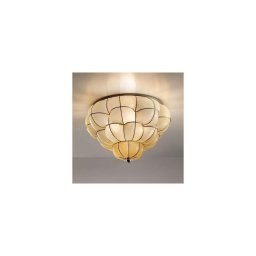Plafonieră SIRU POUFF 3xE27/60W/230V crom/bej sticlă venețiană