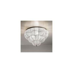 Plafonieră SIRU POUFF 3xE27/60W/230V crom/alb sticlă venețiană