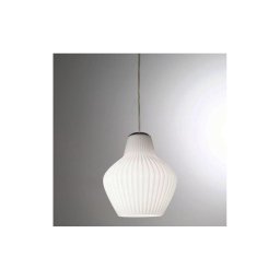 Lustră pe cablu SIRU LONDON 1xE27/60W/230V alb/crom lucios sticlă venețiană