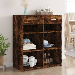 Dulap, stejar fumuriu, 80x42,5x93 cm, lemn prelucrat GartenMobel Dekor