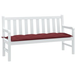 Perna banca de gradina, melanj rosu vin, 150x50x7 cm, textil GartenMobel Dekor