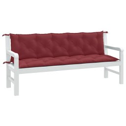 Perna banca de gradina 2 buc melanj rosu vin 180x50x7 cm textil GartenMobel Dekor