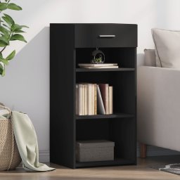 Dulap, negru, 45x42,5x93 cm, lemn prelucrat GartenMobel Dekor