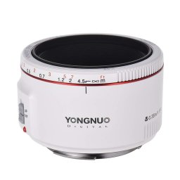 Obiectiv foto DSLR Yongnuo YN 50mm f1.8 II Alb pentru Canon EOS