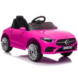 Masina electrica pentru copii, mercedes c class, cls 350, 2 motoare, leantoys, 5178, roz