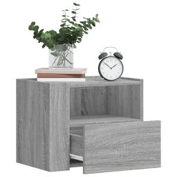 Noptiere de perete, 2 buc., gri sonoma, 45x30x35 cm GartenMobel Dekor