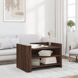 Masuta de cafea, stejar maro, 80x50x50 cm, lemn prelucrat GartenMobel Dekor