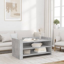 Masuta de cafea, gri beton, 100x50x50 cm, lemn prelucrat GartenMobel Dekor