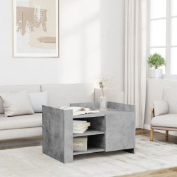 Masuta de cafea, gri beton, 80x50x50 cm, lemn prelucrat GartenMobel Dekor