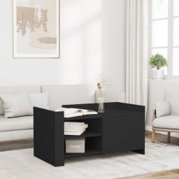 Masuta de cafea, negru, 100x50x50 cm, lemn prelucrat GartenMobel Dekor