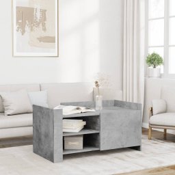 Masuta de cafea, gri beton, 100x50x50 cm, lemn prelucrat GartenMobel Dekor