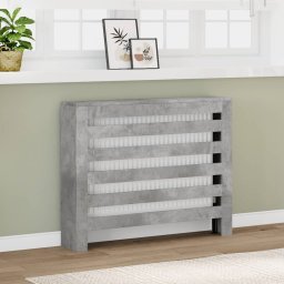 Masca pentru calorifer, gri beton, 104x20x82 cm, lemn prelucrat GartenMobel Dekor