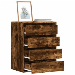 Dulap colt cu sertare stejar fumuriu 60x41x76 cm lemn prelucrat GartenMobel Dekor