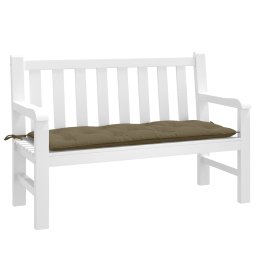 Perna banca de gradina, melanj gri taupe, 120x50x7 cm, textil GartenMobel Dekor