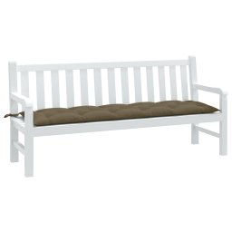 Perna banca de gradina, melanj taupe, 180x50x7 cm, textil GartenMobel Dekor