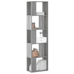 Biblioteca 5 niveluri gri sonoma 45x23,5x162,5cm lemn prelucrat GartenMobel Dekor