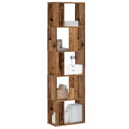 Biblioteca cu 5 niveluri lemn vechi 45x23,5x162,5 cm lemn GartenMobel Dekor