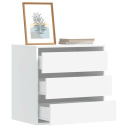 Dulap colt cu sertare alb 60x41x58 cm lemn prelucrat GartenMobel Dekor