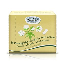 Protej slip ultra subtire din bumbac bio, hipoalergenic (20 buc) - VIVICOT Puro Cotone