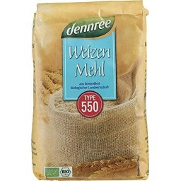Faina alba de grau tip 550 bio 1 kg, Dennree