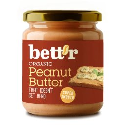 Crema de arahide super smooth bio 250g Bettr