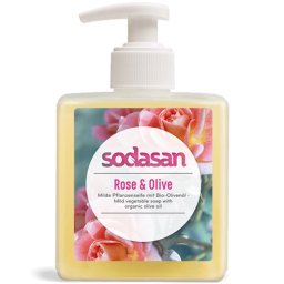 Sapun lichid gel de dus bio trandafir masline 300ml SODASAN