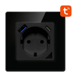 Priza Smart WiFi N-WOT10-USB-B TUYA USB USB-C Negru