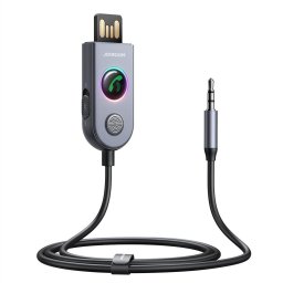 Modulator FM Receptor Audio Bluetooth 5.3, Jack 3.5mm, 1m - JoyRoom (JR-CB6) - Dark Gray