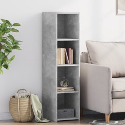 Dulap înalt, gri beton, 30x41x124 cm, lemn compozit GartenMobel Dekor