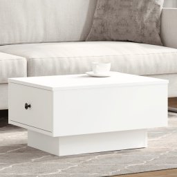 Masuta de cafea, alb, 60x45x31 cm, lemn prelucrat GartenMobel Dekor
