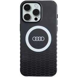 Husa Audi IML Big Logo MagSafe case for iPhone 15 Pro Max - black