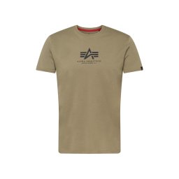 ALPHA INDUSTRIES Tricou oliv / negru