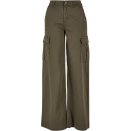 Urban Classics Pantaloni cu buzunare oliv