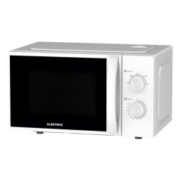 Cuptor cu microunde Albatros MWA-20MC4, 700 W, 20 L, 5 Nivele de incalzire, Timer, Dezghetare, Lumina interior, Alb