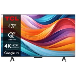 Televizor QLED TCL 109 cm (43") 43T7B, Ultra HD 4K, Smart TV, WiFi, CI