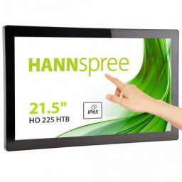 Monitor Portabil TFT LED Hannspree 21.5" HO225HTB, Full HD (1920 x 1080), VGA, HDMI, Touchscreen, Boxe, Negru