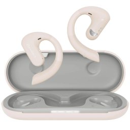 Casca OneOdio wireless, tip butoni - TWS, utilizare smartphone, conectare prin Bluetooth 5.3 , difuzor 16.2 mm, alb, "OpenRock-S-Cream