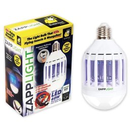 Bec LED ZAPP LIGHT antiinsecte cu lampa UV 9W