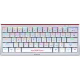 Tastatura KG962G RGB White Red Switch Mecanica
