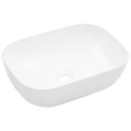 Chiuveta de baie, alb, 45,5 x 32 x 13 cm, ceramica GartenMobel Dekor