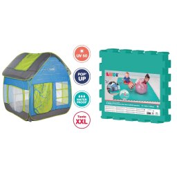 Pachet Cort de joaca COTTAGE si covoras din spuma PLAY