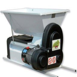 Zdrobitor de struguri cu desciorchinare, motor si snec, Grifo DMC, productivitate 1.5 tone/h, cuva emailata