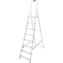 Scara aluminiu, Master, 7 trepte, platforma, max 125 kg, 2.37 m