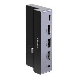 Hub Tip C la 2xUSB-A 3.0, HDMI 4k*2k@60Hz, Jack, Ugreen, 70688, Gri