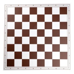 Tabla de sah pliabila PVC (alb-maro) , 55mm