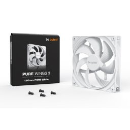 Pure Wings 3 PWM, 1 ventilator de 140 mm, Alb