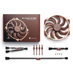 NF-A14x25r G2 PWM, 1 ventilator de 140 mm, 1500 rpm, Maro
