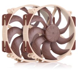 NF-A14x25r G2 PWM Sx2-PP, 2 ventilatoare de 140 mm, 1500 rpm, Maro