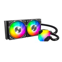 HyperFlow ARGB 240, 2 ventilatoare de 120 mm, 2200 rpm, Negru