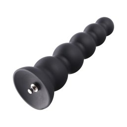 HiSmith HSA13 Silicone Anal Beads Dildo with 5 Smooth Balls KlicLok M 23cm Black